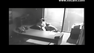 [Security Camera, Films, At Office On] Security Camera Films Sex At Office On Desk