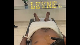 [Filming, Handjob, Latino Man] Real Amateur Uniform Roleplay Intense Oiled Massage Therapy