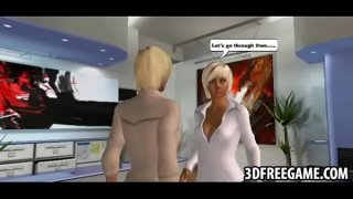 [3D Gameplay With, Animation, Blonde] Some 3D Gameplay With A Sexy Big Tit Blonde Babe